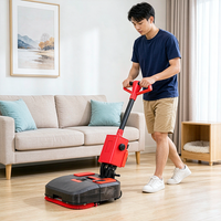 Nettoyeur de sols portatif léger M3 de 19,5 kg avec double brosse, largeur de 440 mm, pour le nettoyage multi-usages des comptoirs, des tapis et des sols