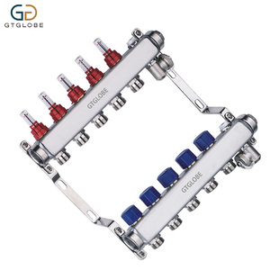 Sistema di Riscaldamento a Pavimento Idronico Moderno con Collettore Intelligente in Acciaio Inox, Flussometro Smart e Sfiato Automatico - Product Image 3