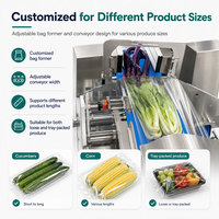 Volledig automatische verpakkingsmachine voor verse groenten, sla en vlees in trays