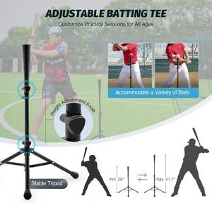 高品質 DLX 野球 トレーニング 備品 セット ボールキャディー バッティングティー ネット - Product Image 4