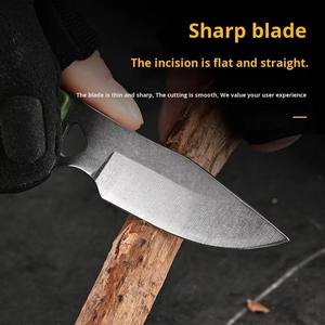 ハイキングミニストレートナイフシャープ固定刃ネックナイフ - Product Image 2