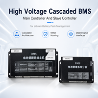 BMS modulaire haute tension pour batterie au lithium ECBMS 224S EC-HV-MC1+EC-HV-SC13+écran LCD 4,3 pouces CAN RS485, épaisseur de cuivre 1 oz