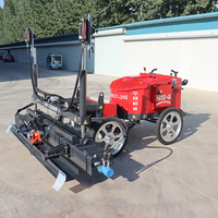 Robot de nivellement automatique du ciment HUAANG 24HP 220V à quatre roues, haute efficacité, capacité de 2000 m²/jour pour entrepôts et parkings