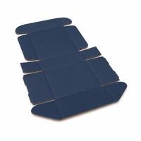 Caja de Cartón Corrugado Azul Marino con Logotipo Personalizado, Embalaje de Envío Reciclable de Kraft para Regalos, Comercio Electrónico, Precio de Fábrica al por Mayor