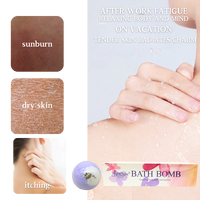 Ensemble de bombes de bain en gros, bombes de bain aromathérapeutiques avec des fizzies de bain moussant biologiques, sel de bain moussant naturel