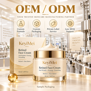 Retinol Gesichtscreme Hyaluronsäure <span class=keywords><strong>Anti</strong></span>-Falten Straffende Nährende Feuchtigkeitspflege Private Label OEM ODM Hautpflege-Fabrik - Product Image 5