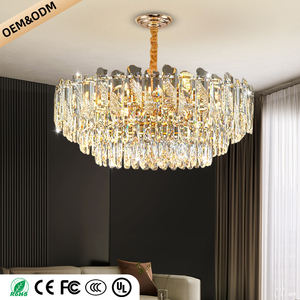 Lustres en cristal de luxe pour plafond, éclairage décoratif pour salon, lustres pour table à manger - Product Image 1