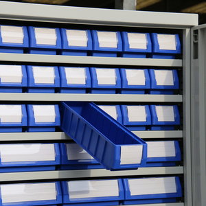 Armario de Herramientas Industrial de Acero para Almacén o Garaje con Contenedores de Plástico para Almacenamiento y Organización de Piezas de Herramientas, Capacidad de 2500 kg - Product Image 5