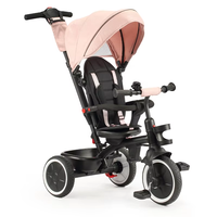 Tricycle pliant pour bébé, fourni par l'usine, pour enfants de 0 à 6 ans, avec frein et capote