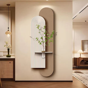 Quadro Decorativo Moderno di Lusso con Piante Idroponiche in Arenaria, Illuminazione LED per Ingresso, Casa e Hotel - Product Image 2