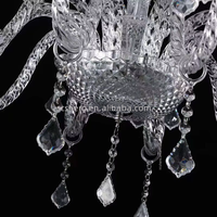 Lustre créatif de luxe en acrylique pour mariage, éclairage LED multicolore de haute qualité pour hôtel, personnalisable, IP55, en promotion