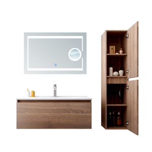 Armario de baño de madera Simple, mueble de baño, tocador de maquillaje - Product Image 5