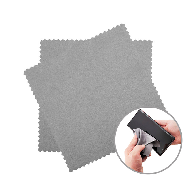 Lint Free Warp Knitted Square Microfiber Cleaning Cloth with Quick Dry Feature for Eyeglass and Screen Cleaning