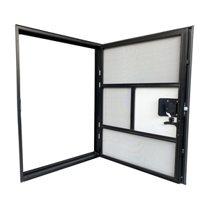 TONGFA cadre en alliage d'aluminium serrure à point unique <span class=keywords><strong>coin</strong></span> droit RV <span class=keywords><strong>caravane</strong></span> camping-car remorque porte de sortie sans fenêtre - Product Image 1