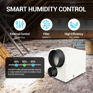 Deshumidificador Comercial para Toda la Casa, 115V 95-210 PPD HVAC, la Elección de Contratistas Profesionales - Product Image 3