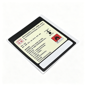 Custom-printed <b>waterproof</b> high-temperature fire hazard warning <b>labels</b> - Product Image 3