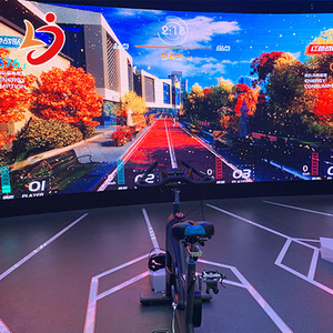 Simulateur <span class=keywords><strong>de</strong></span> vélo interactif LJ Multiplayer Cycling Racing Sport Projection, résistant aux intempéries, en ABS/PVC, jeu <span class=keywords><strong>de</strong></span> vélo spinning - Product Image 5