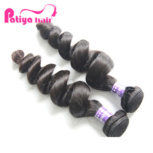 Paquetes de cabello tejido barato en línea estilo de onda rizada suelta doble dibujada para mujeres paquetes de cabello Remy malasio crudo negro sin procesar - Product Image 3