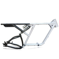 Cadre de vélo de plage électrique en alliage d'aluminium à suspension complète 20*4.0 Cadre de vélo de ville gras Ebike 73