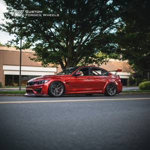Rines Forjados Personalizados Monobloque de 1 Pieza, Estilo Deportivo, Color Bronce, Cinco Radios, 17, 18, 19 Pulgadas para BMW M3 F80 BMW M4 - Product Image 4