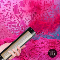 Canon à confettis de pétales de rose pour fête de révélation de sexe, lance-confettis pour fête de révélation de sexe