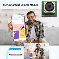 Caméra Web 12*12mm 5MP avec autofocus, mini micro intégré, USB 2.0, Full HD, grand angle 120 degrés pour ordinateur portable
