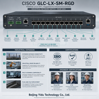Module émetteur-récepteur industriel robuste Cisco GLC-LX-SM-RGD 1000BASE-LX-LH 1310nm 10km 550m MMF LC DOM, neuf