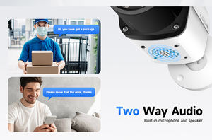 Caméra IP POE Bullet 8MP 4K avec détection IA des visages et des véhicules, audio bidirectionnel et alarme lumineuse rouge et bleue - Product Image 6
