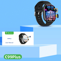 Montre connectée C99 Plus 2.06 pouces 6+64 Go GPS Wifi Caméra rotative 3D Écran AMOLED HD grand écran Fonction carte SIM 5G C99plus