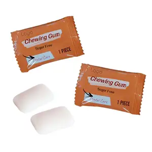 Sugar free chewing gum easy to carry one piece wrapped chewing gum