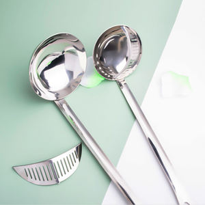 Cuillère passoire multifonctionnelle portable en acier inoxydable D2495 pour la cuisine, idéale pour la vente en gros - Product Image 2