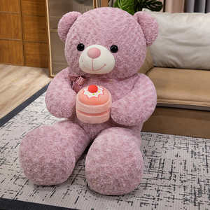 Peluche di grandi dimensioni <span class=keywords><strong>compleanno</strong></span> orsacchiotto di <span class=keywords><strong>compleanno</strong></span> orsacchiotto di peluche con bambola di torta morbido cappello di <span class=keywords><strong>compleanno</strong></span> imbottito <span class=keywords><strong>buon</strong></span> <span class=keywords><strong>compleanno</strong></span> orso peluche - Product Image 3