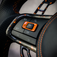 Volant sport sur mesure forgé à fond plat pour Volkswagen CC Arteon Passat Bora Magotan, Plug and Play