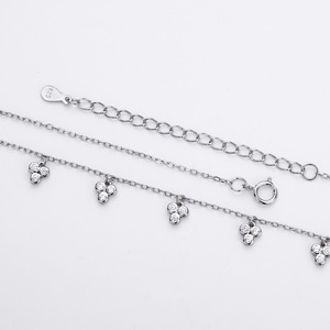 Collier en argent sterling 925 plaqué or avec zircon en forme <span class=keywords><strong>de</strong></span> fleur, <span class=keywords><strong>prix</strong></span> <span class=keywords><strong>de</strong></span> gros d'usine, meilleur <span class=keywords><strong>prix</strong></span>, pour femmes - Product Image 4