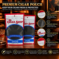 Sacs à cigares personnalisés avec impression, sacs à cigares à fermeture éclair, pochettes d'emballage pour cigares, sacs de voyage pour cigares avec humidificateur