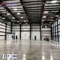 Hangar de Estructura de Acero Prefabricada, Galpones Industriales, Cobertizo Metálico, Almacén de Acero, Almacén de Estructura de Acero Prefabricada