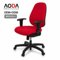 Chaise de bureau en tissu certifiée CA117 pour projets, chaise ergonomique de bureau, fauteuil de bureau avec mécanisme d'inclinaison, silla de oficina