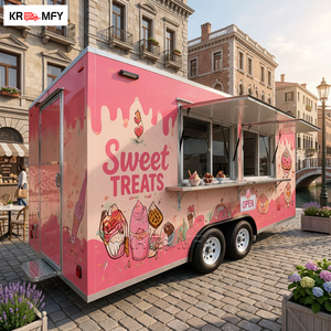 Food Truck With <b>BBQ</b> <b>Grill</b> Ice Cream DOT CE VIN Certified Mobile Kitchen For Hamburger Street Vending Concession Trailer - Product Image 1