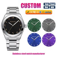 Montres décontractées à cadran arabe de style nouveau, bracelet en acier inoxydable, montres à quartz pour hommes, fournisseur de montres avec logo personnalisé