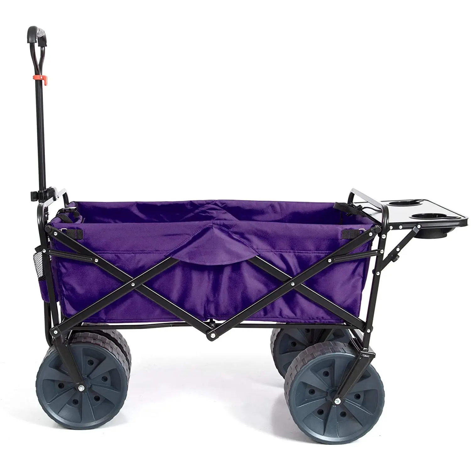 Carrito utilitario de Metal plegable portátil de cuatro ruedas, vagón plegable para compras, playa, jardín, carrito de tracción, uso al aire libre
