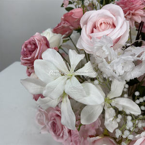 Venta al por Mayor de Ramilletes de Rosas Artificiales de Seda Realistas y Coloridas de 60 cm, Hechas a Mano, Ecológicas, para Decoración de Pasillos de Boda - Product Image 5