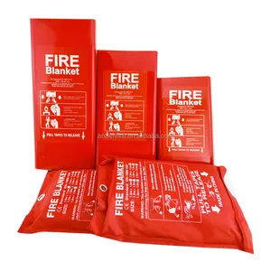 Cobertor padrão profissional para proteção contra incêndios, para emergências, isolamento de calor, de fibra de vidro