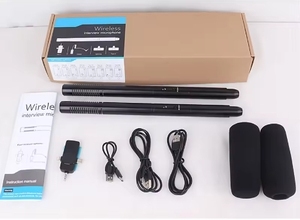 Micro phỏng vấn không dây Camera SLR di động dành riêng cho phóng viên tin tức ngoài trời khử tiếng ồn đường phố micro cầm tay - Product Image 6