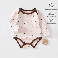 Combinaison à manches longues en coton pour bébé et tout-petit, col enveloppant