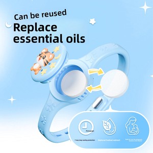 Bracelet anti-moustiques pour enfants, huiles essentielles végétales naturelles, bracelet de protection en silicone - Mignon et efficace pour les garçons et les bébés - Product Image 4