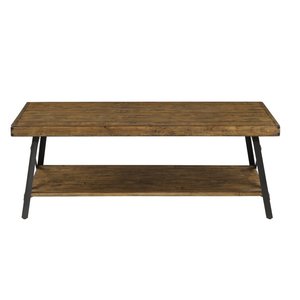 Tavolino <span class=keywords><strong>in</strong></span> <span class=keywords><strong>legno</strong></span> stile industriale con ripiano aperto e gambe <span class=keywords><strong>in</strong></span> metallo per salotto tavolo da tè uso - Product Image 6