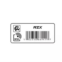 Étiquettes autocollantes en papier UHF RFID 860-960MHz à longue portée étiquettes passives pour la gestion des vêtements au détail d'hypermarché d'inventaire