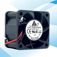 Delta 4028 12V 0,11A FFB0412HN Dreidraht-Lüfter mit Hohem Luftstrom, Geräuscharm, Bürstenlos, DC-Kunststoffflügel, Stromversorgung, Server-Kühlventilator