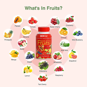 OEM/ODM Les capsules naturelles de fruits et légumes entiers soutiennent une alimentation saine, un must pour une alimentation saine - Product Image 5