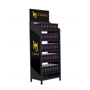 Supermarket Promotional Rack for Canned Soft <b>Drinks</b> Commercial Metal Display Stand with Durable <b>Shelves</b> - Product Image 2